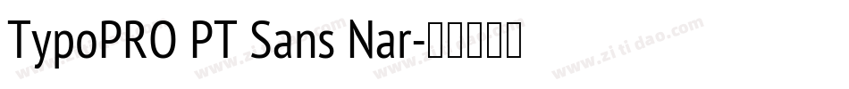 TypoPRO PT Sans Nar字体转换